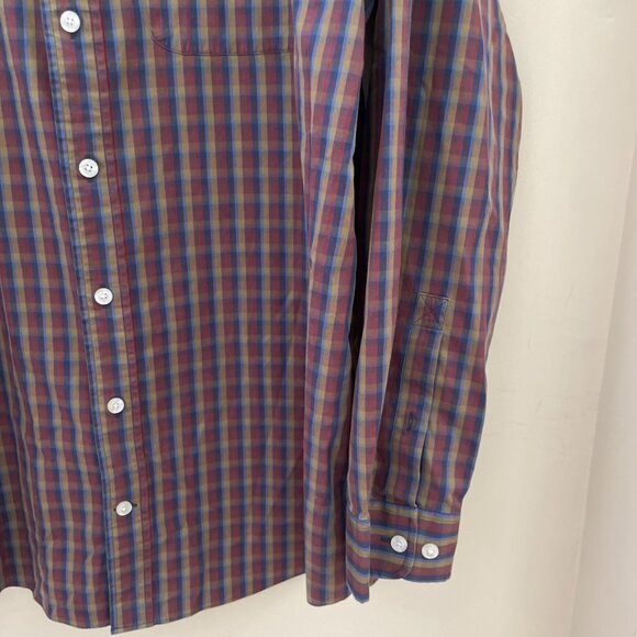 Duluth Button Down Shirt Men's Size Large Tall Multicolor Plaid Relaxed Fit - Picture 2 of 11
